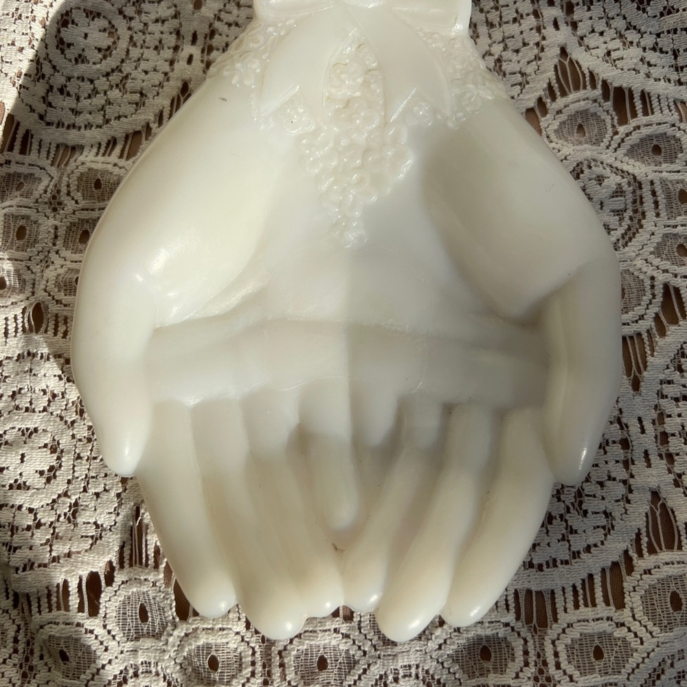 Vintage Avon White Decorative Hand Dish